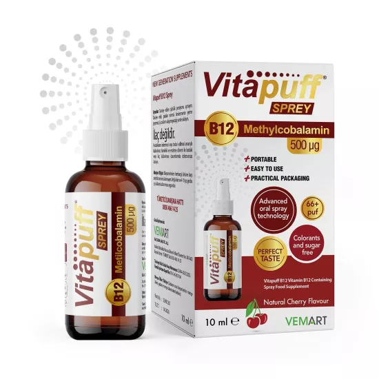 Vitapuff B12 Sprey (Metilcobalamin)